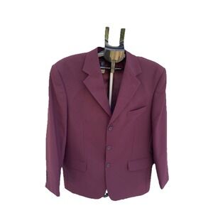 Royal Diamond Collection Men's Cranberry Blazer 42R
